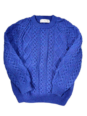 Irish Handknit Crewneck Aran Sweater