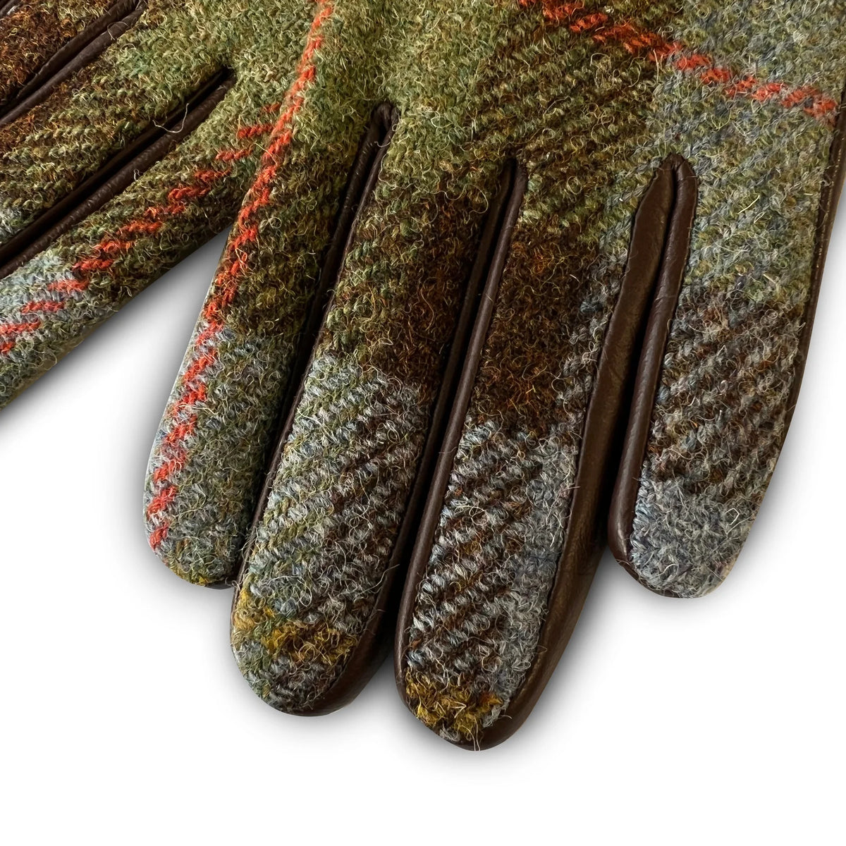 Women's Islander Harris Tweed and Genuine Leather Gloves