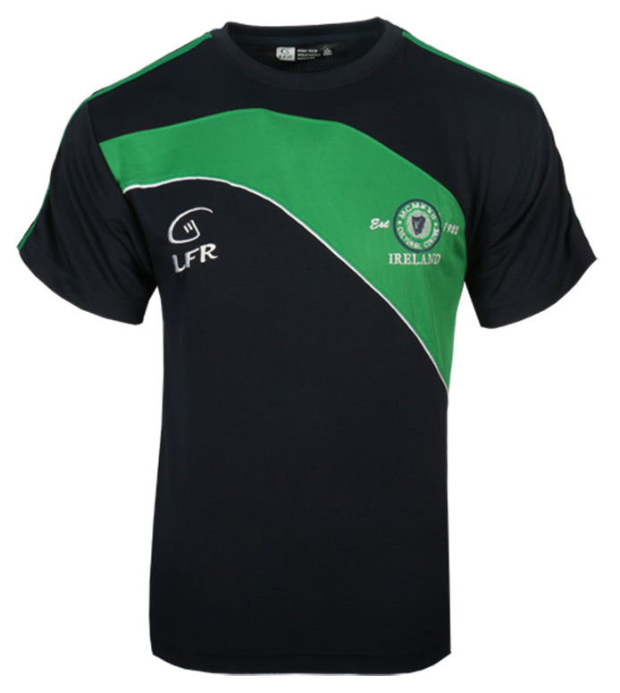 Ireland Navy and Green Stripe Breathable T-Shirt