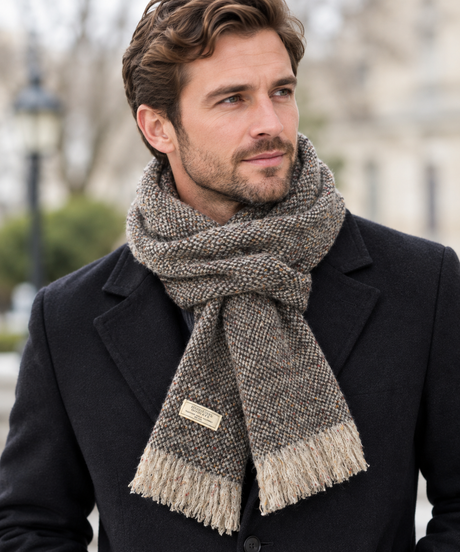 Mucros Weavers Alpaca and Merino Islander Scarf