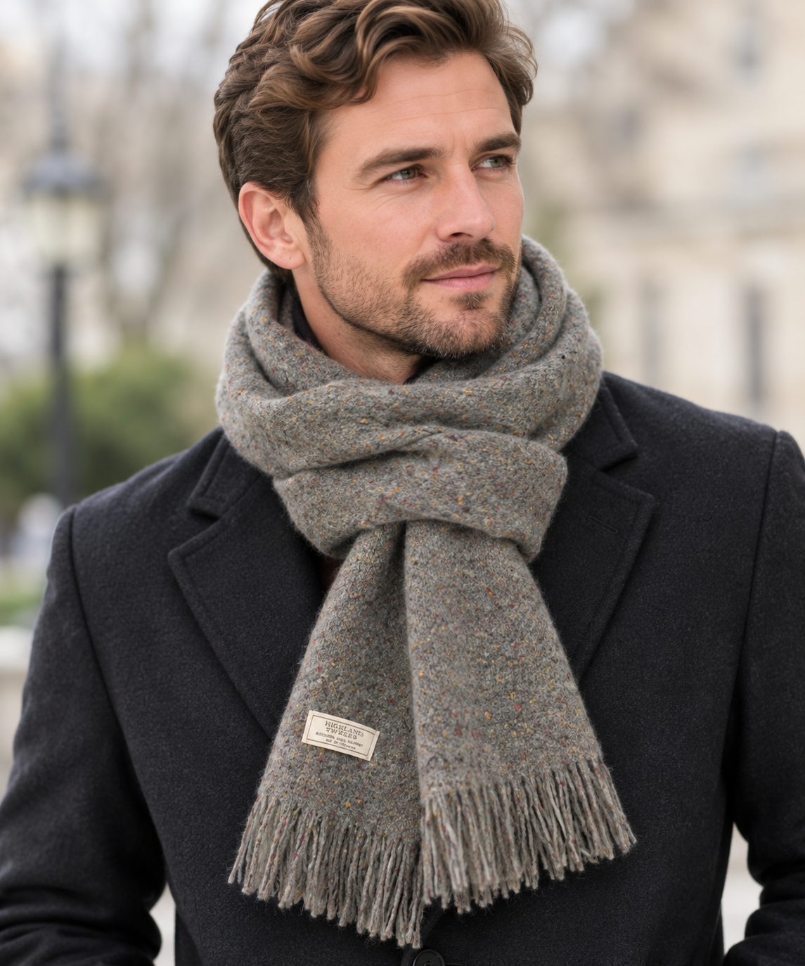 Mucros Weavers Alpaca and Merino Islander Scarf