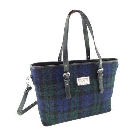 Harris Tweed Large Tote Bag with Shoulder Strap