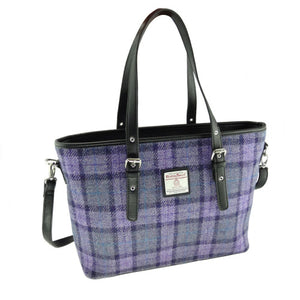 Harris Tweed Large Tote Bag with Shoulder Strap