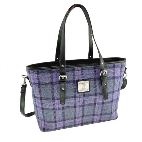 Harris Tweed Large Tote Bag with Shoulder Strap