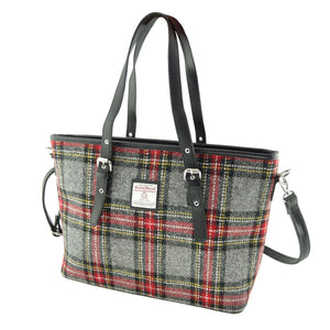 Harris Tweed Large Tote Bag with Shoulder Strap