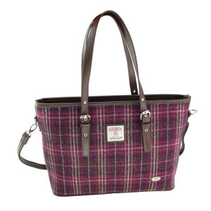 Harris Tweed Large Tote Bag with Shoulder Strap