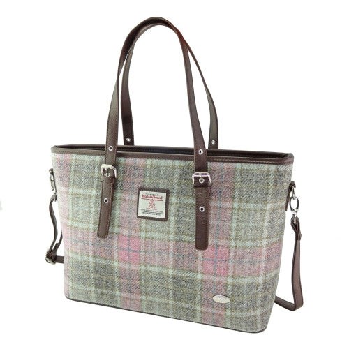 Glen Appin Borsa Piccola Donna In Harris Tweed Originale – Colore Blu/Turchese, Portamonete, Fatta A Mano In Scozia