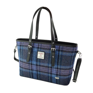 Harris Tweed Large Tote Bag with Shoulder Strap