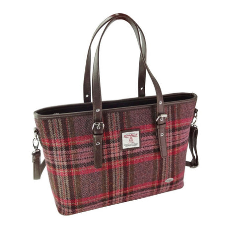 Harris Tweed Large Tote Bag with Shoulder Strap