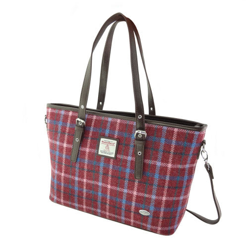 Harris Tweed Large Tote Bag with Shoulder Strap