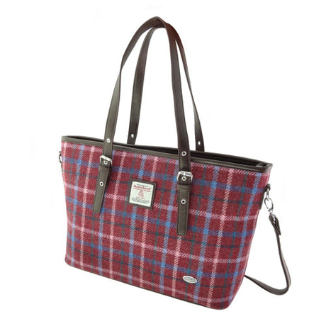 Harris Tweed Large Tote Bag with Shoulder Strap