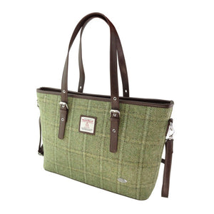 Harris Tweed Large Tote Bag with Shoulder Strap