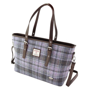 Harris Tweed Large Tote Bag with Shoulder Strap