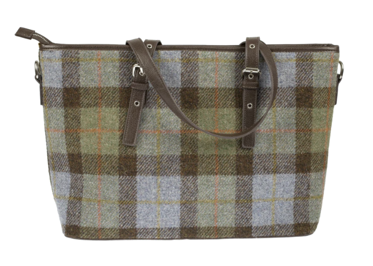 Harris Tweed Large Tote Bag with Shoulder Strap