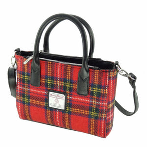 Harris Tweed Small Tote Bag with Shoulder Strap