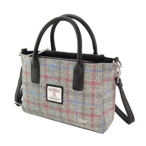 Harris Tweed Small Tote Bag with Shoulder Strap