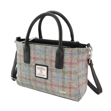 Harris Tweed Small Tote Bag with Shoulder Strap