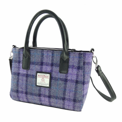 Harris Tweed Small Tote Bag with Shoulder Strap