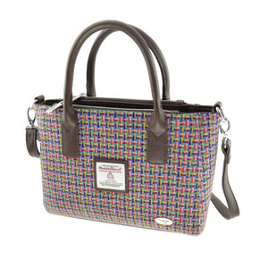 Harris Tweed Small Tote Bag with Shoulder Strap