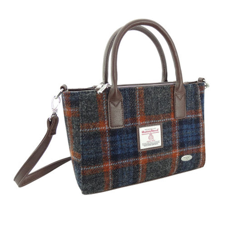 Harris Tweed Small Tote Bag with Shoulder Strap