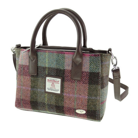 Harris Tweed Small Tote Bag with Shoulder Strap