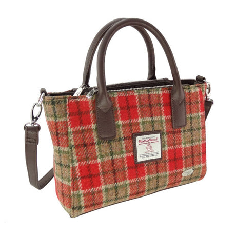 Harris Tweed Small Tote Bag with Shoulder Strap