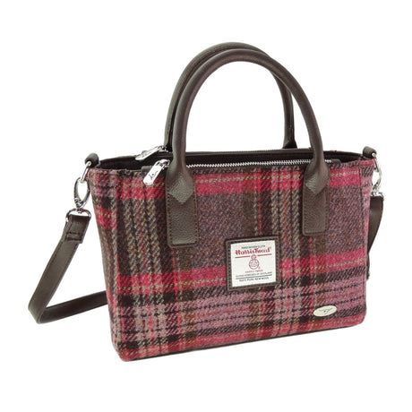 Harris Tweed Small Tote Bag with Shoulder Strap