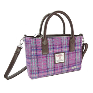 Harris Tweed Small Tote Bag with Shoulder Strap