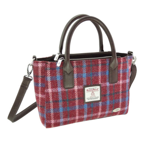 Harris Tweed Small Tote Bag with Shoulder Strap