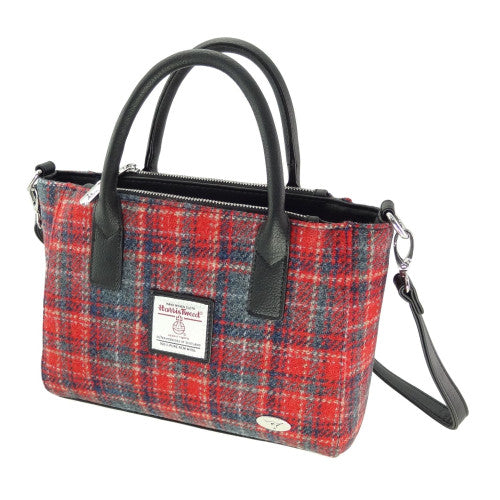 Harris Tweed Small Tote Bag with Shoulder Strap