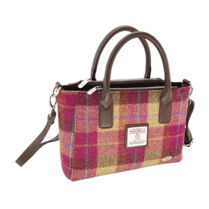 Harris Tweed Small Tote Bag with Shoulder Strap