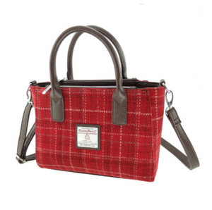 Harris Tweed Small Tote Bag with Shoulder Strap