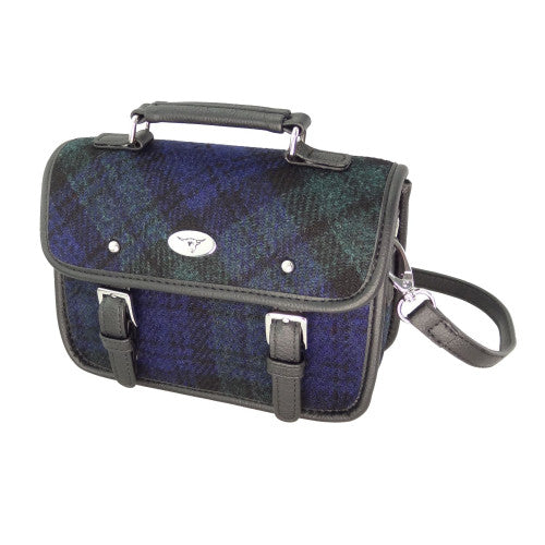 Harris Tweed Mini Satchel with Shoulder Strap
