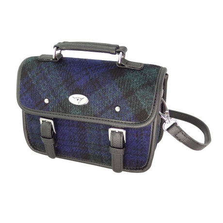 Harris Tweed Mini Satchel with Shoulder Strap