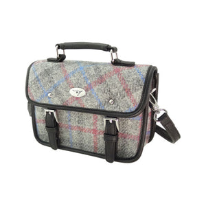 Harris Tweed Mini Satchel with Shoulder Strap