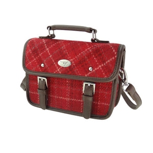 Harris Tweed Mini Satchel with Shoulder Strap