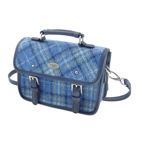 Harris Tweed Mini Satchel with Shoulder Strap