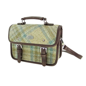 Harris Tweed Mini Satchel with Shoulder Strap