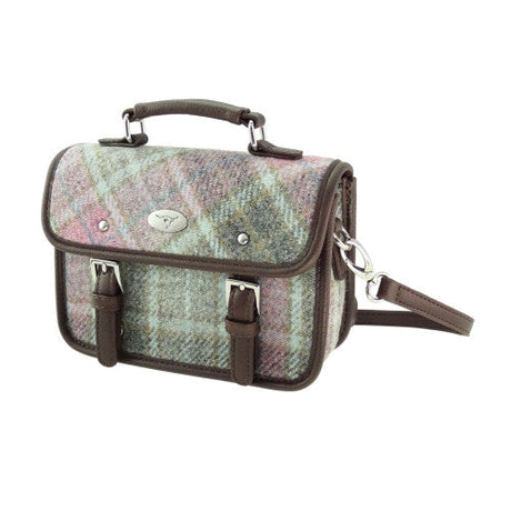 Harris Tweed Mini Satchel with Shoulder Strap