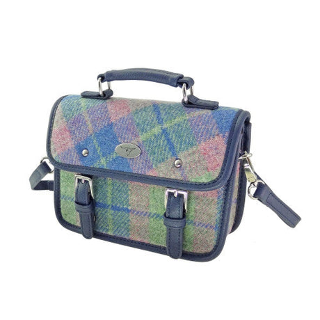 Harris Tweed Mini Satchel with Shoulder Strap