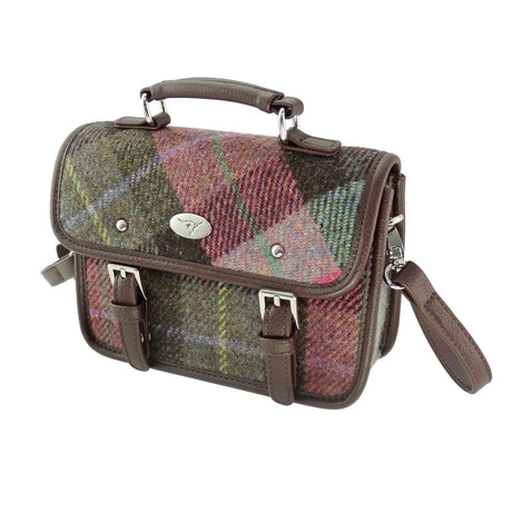 Harris Tweed Mini Satchel with Shoulder Strap