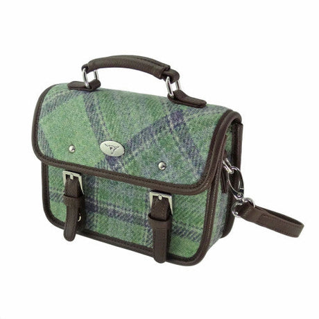 Harris Tweed Mini Satchel with Shoulder Strap