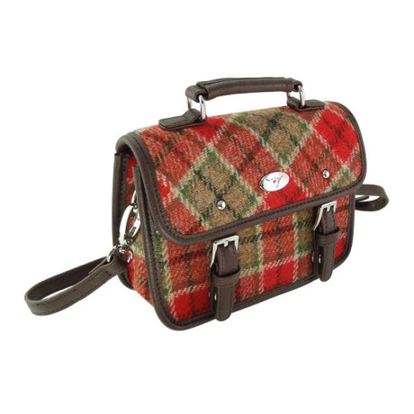 Harris Tweed Mini Satchel with Shoulder Strap