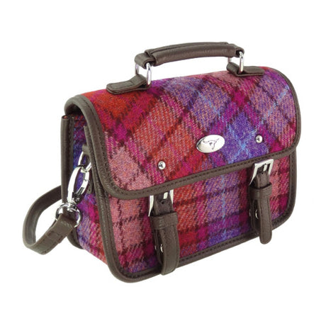 Harris Tweed Mini Satchel with Shoulder Strap