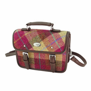 Harris Tweed Mini Satchel with Shoulder Strap