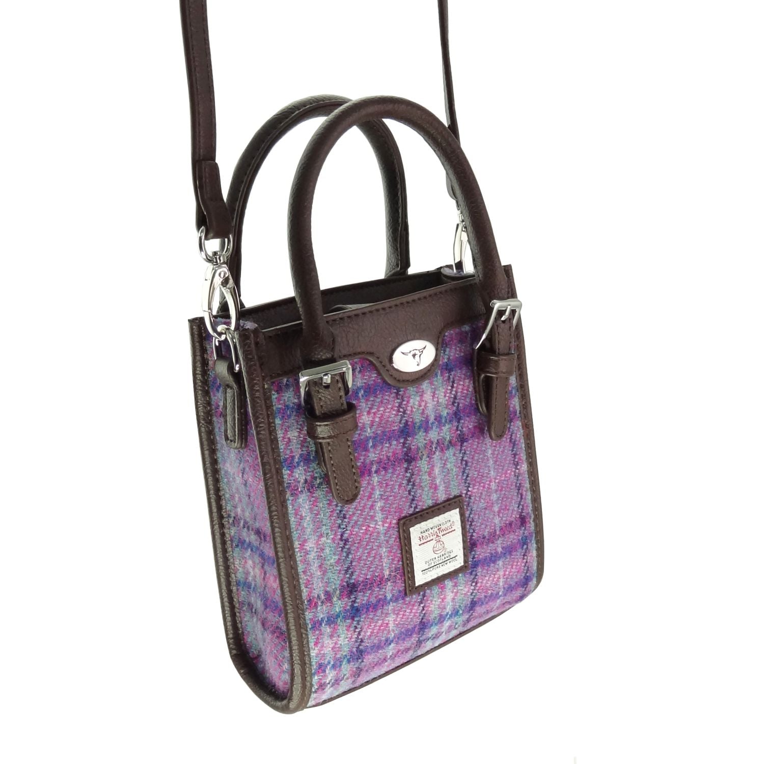Glen Appin Harris Tweed 'Keltie' Tall Mini Tote Bag | Real Irish