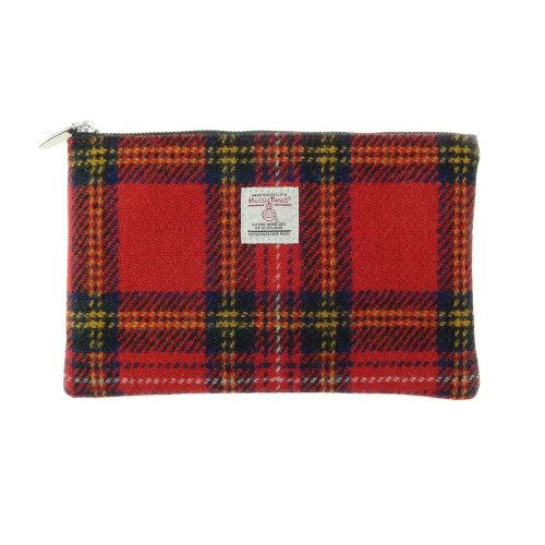 Glen Appin Harris Tweed 'Berneray' Medium Zip Pouch | Real Irish