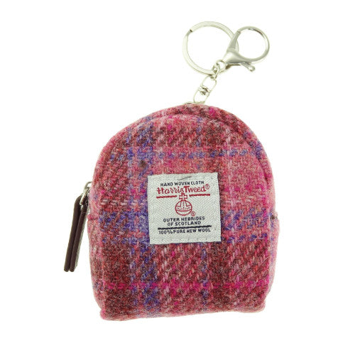 Glen Appin Harris Tweed 'Fara' Micro Backpack Bag Keyring | Real Irish