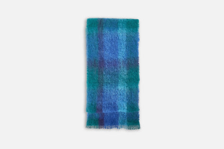 Cushendale 'Drumin' Check Mohair Scarf