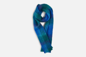 Cushendale 'Drumin' Check Mohair Scarf